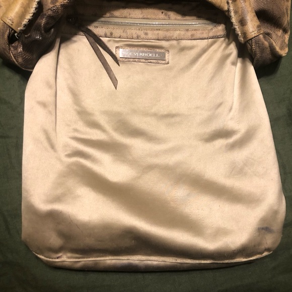 ๐ด๐คฉ DEVI KROELL DESIGNER PYTHON SNAKESKIN HOBO SHOULDER BAG!๐ - Picture 11 of 17